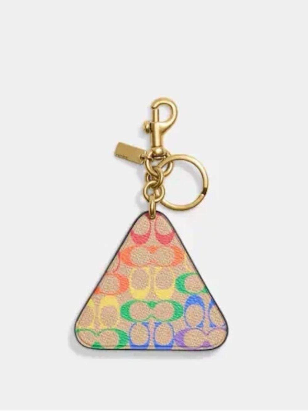 Coach Bag Charm In Rainbow Signature Canvas - Picture 2 of 2